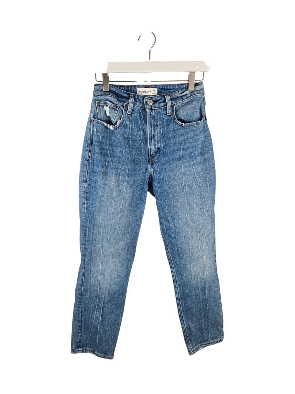Abercrombie & Fitch High Rise Mom Jeans Medium Wash Size 26